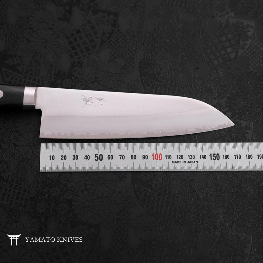 SANTOKU KNIFE WITH BLACK HANDLE