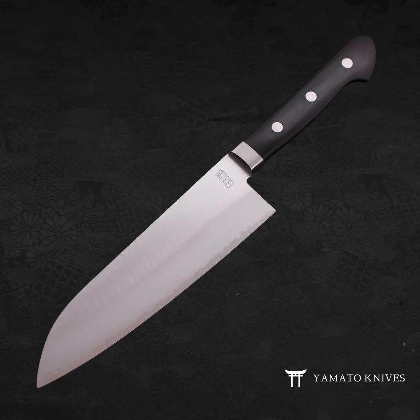 SANTOKU KNIFE WITH BLACK HANDLE