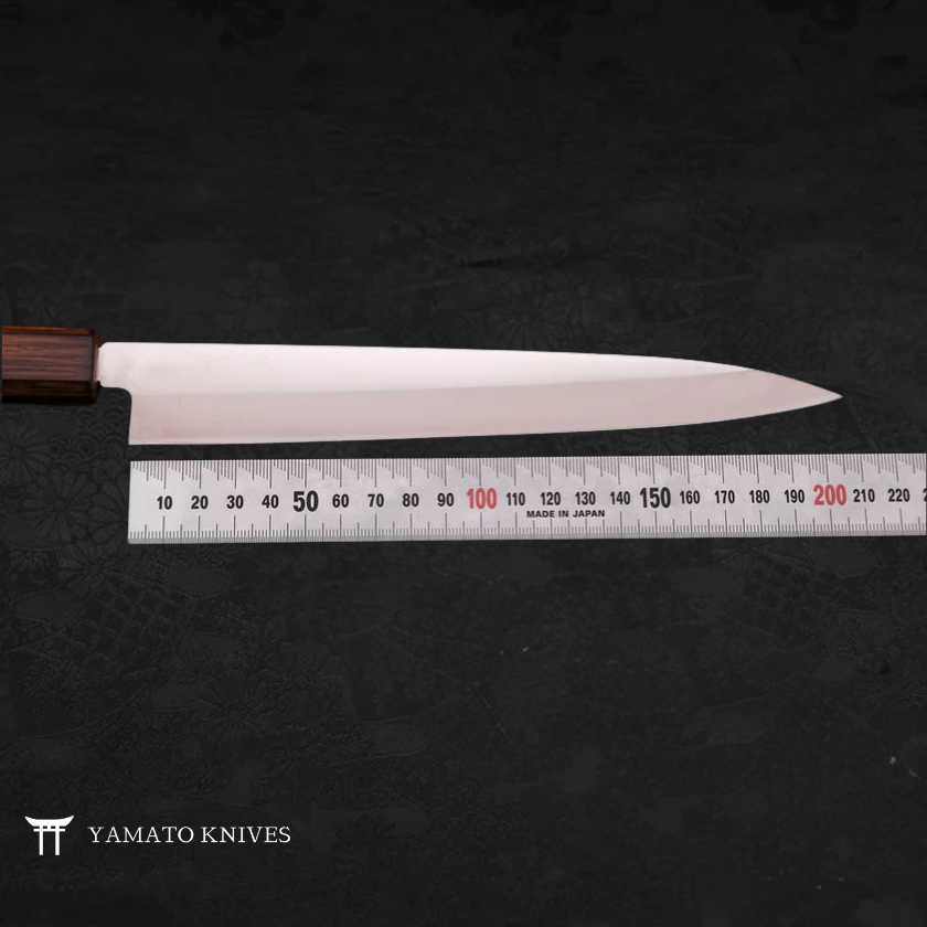 SASHIMI KNIFE WITH JAPANESE LACQUER HANDLE