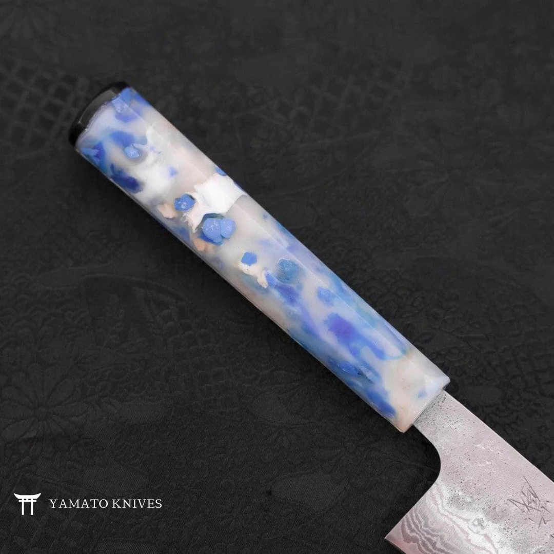 BUNKA DAMASCUS KNIFE WITH SPECIAL HANDLE