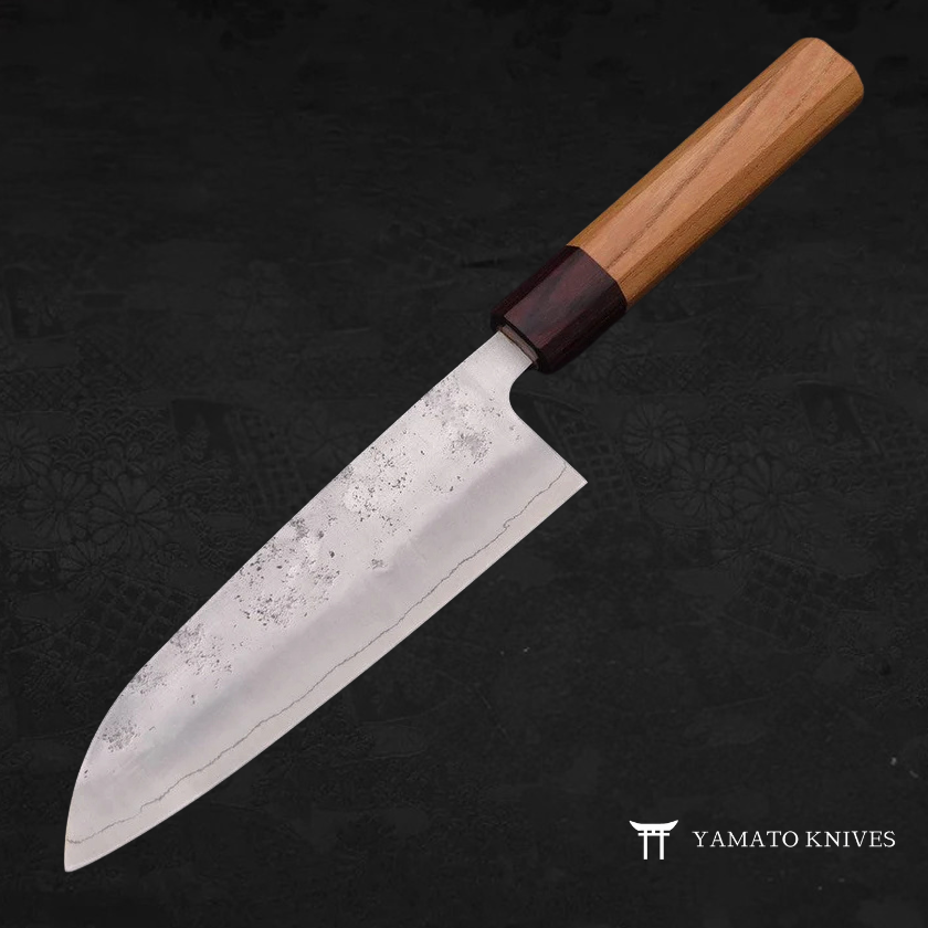 SANTOKU KNIFE WITH JAPANESE ELM HANDLE