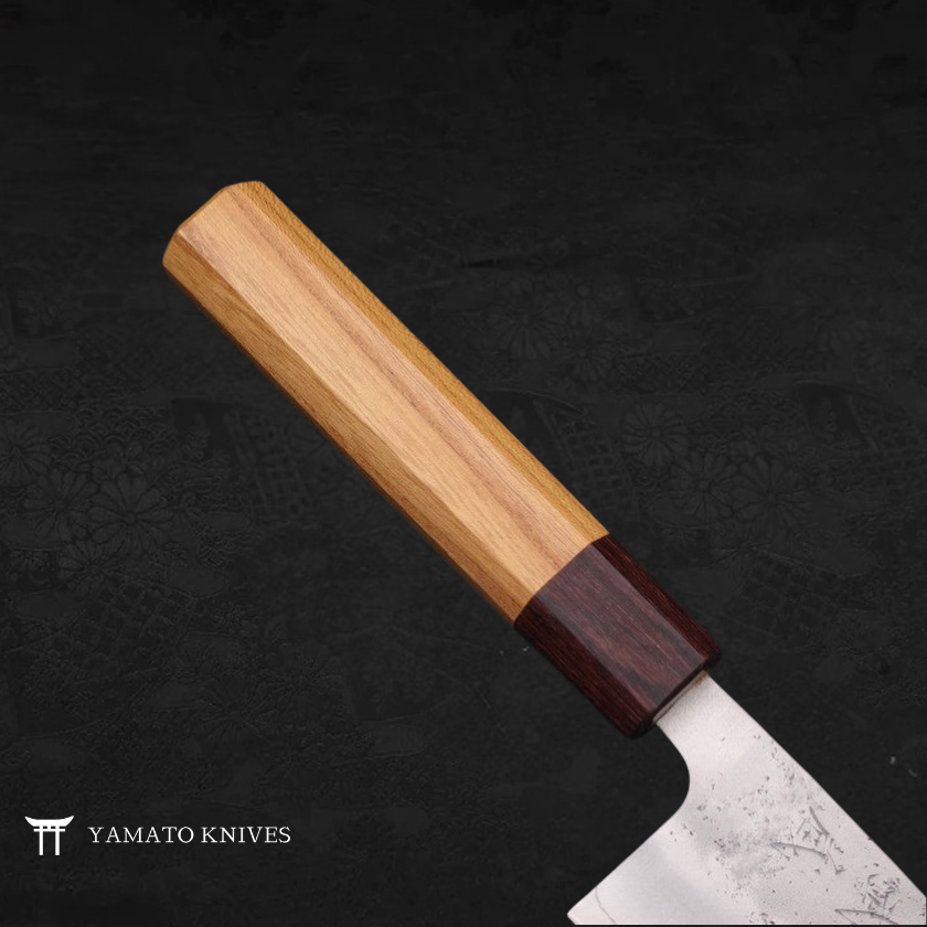 SANTOKU KNIFE WITH JAPANESE ELM HANDLE