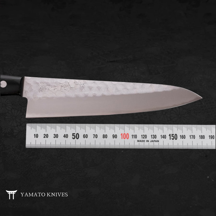 GYUTO KNIFE WITH BLACK HANDLE